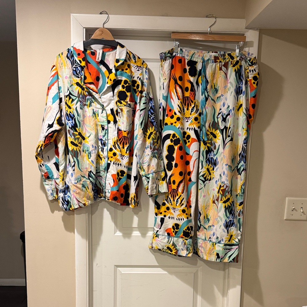Anthropologie Multicolor Pajama Set
